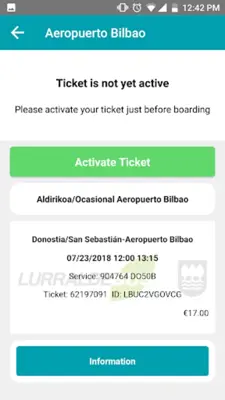 LurTicket android App screenshot 1